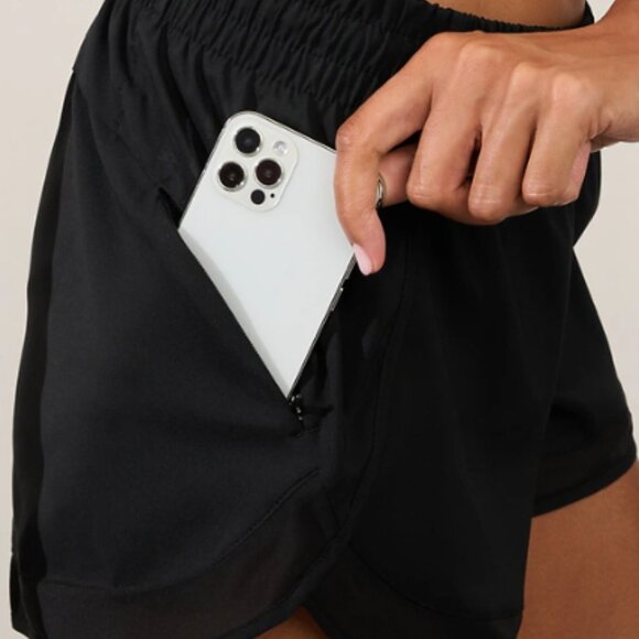 Mesh Racer Run Mid Rise 4 Short - Picture 3 of 4